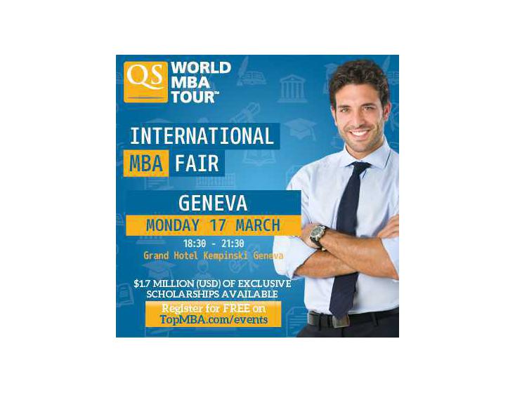 Salon des meilleurs MBA Internationaux QS World MBA Tour Genève